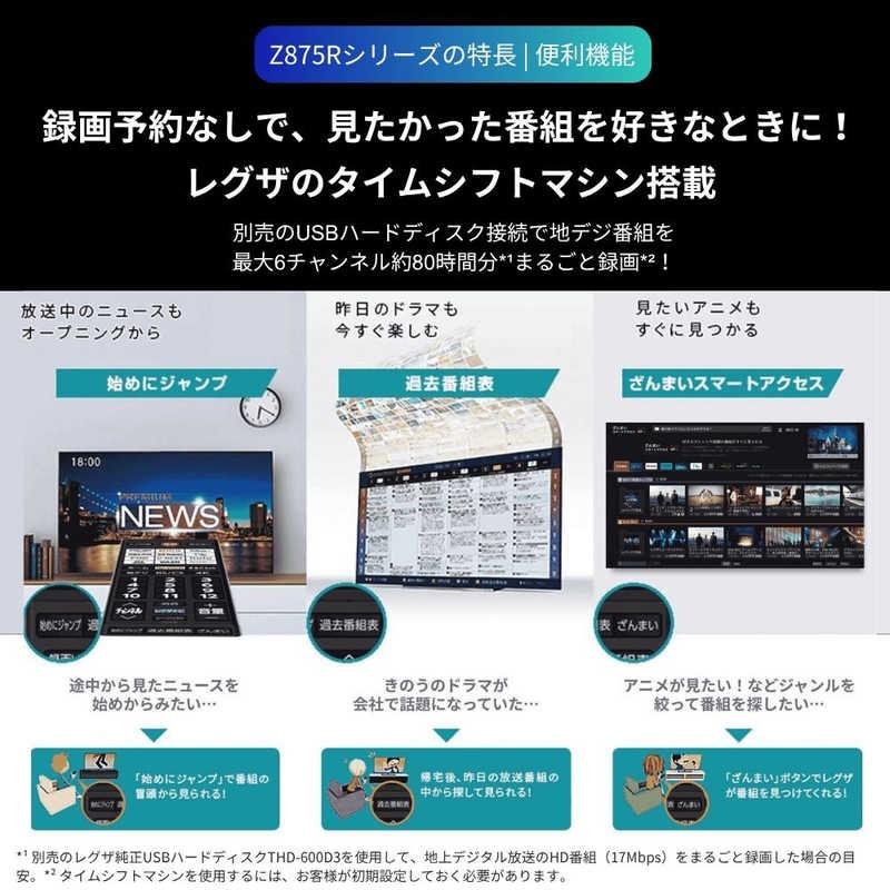 デンキチWeb / レグザ REGZA 4K液晶テレビ 55V型 MiniLED+量子ドット