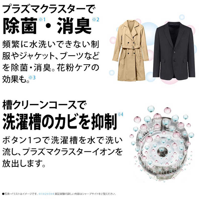 デンキチWeb / シャープ SHRP ドラム式洗濯乾燥機 7kg 左開き ホワイト