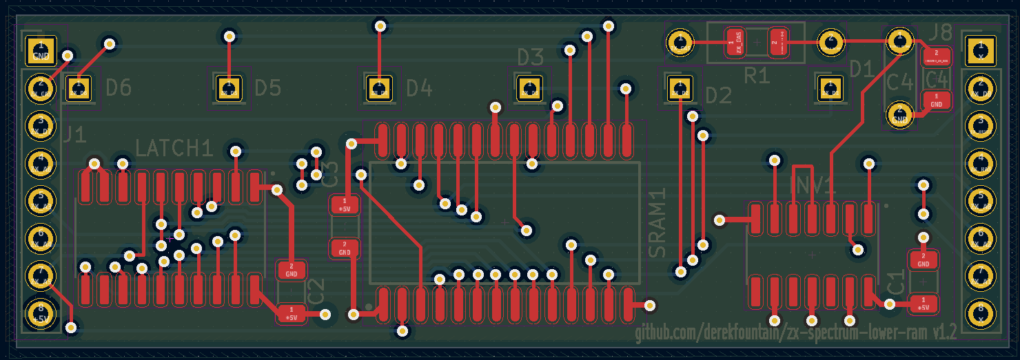 Derek Fountain : Open Source ZX Spectrum Lower RAM Module