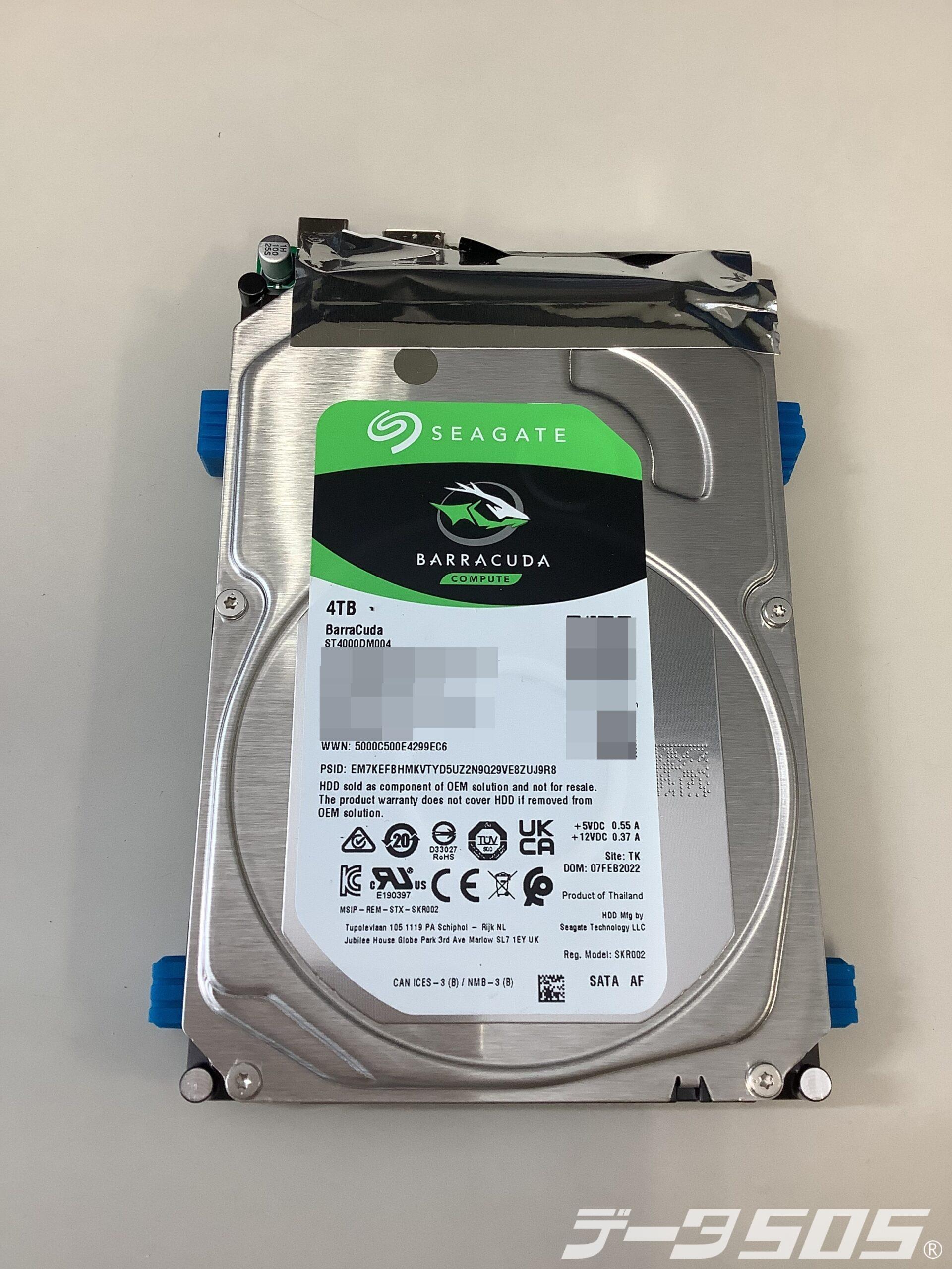 Seagate Expansion Desktop Drive SRD0NF2 SGD-MY040UBK 4TB 認識