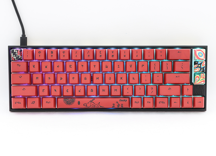 Ducky Year Of The Pig Cherry MX Silent Red RGB Limited Edition - Röd