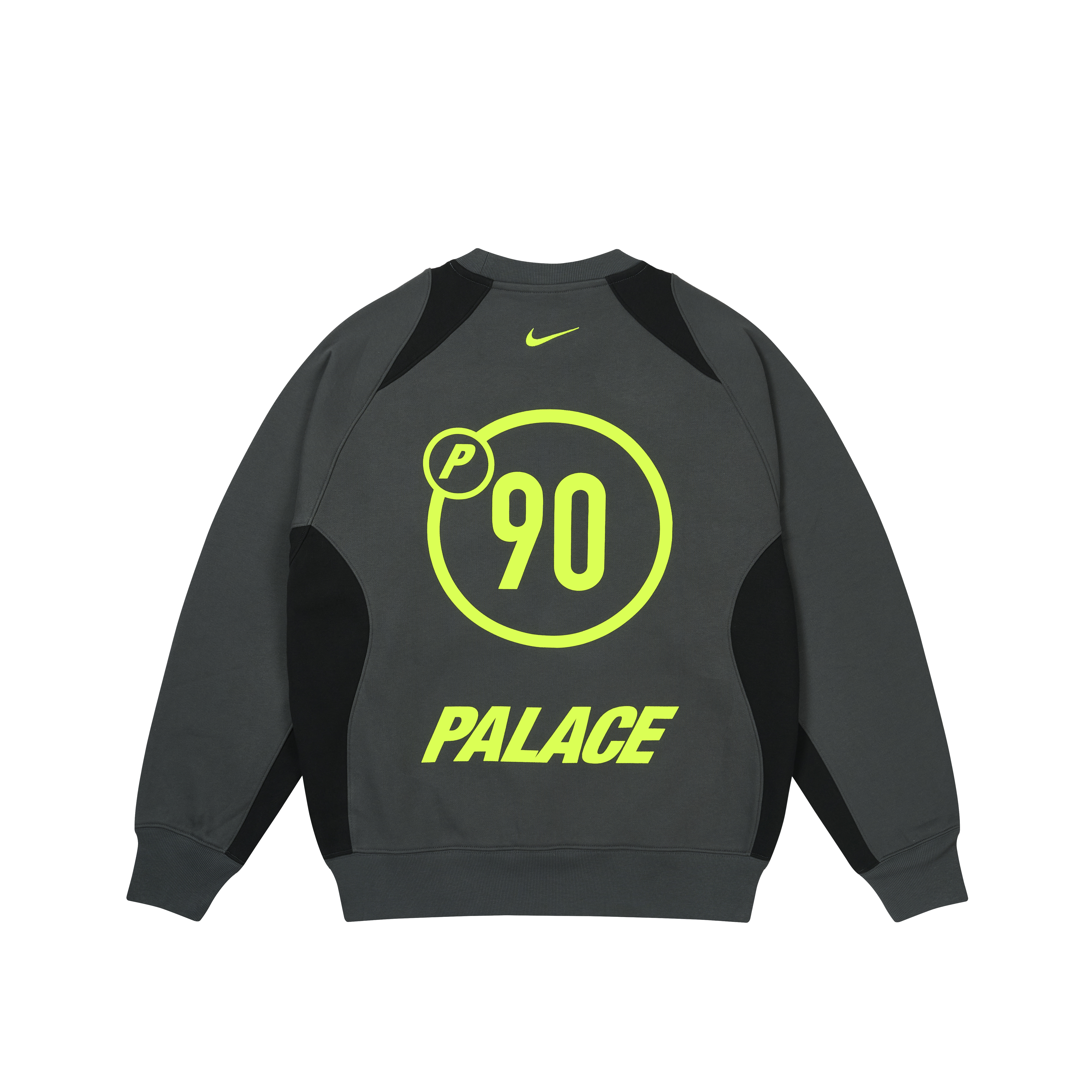 PALACE NIKE TOTAL P90 CREW GREY | PALACE SKATEBOARDS
