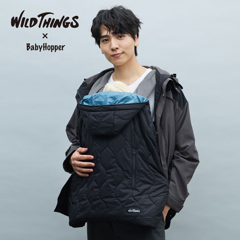 WILD THINGS (ワイルドシングス) キルティング防寒ケープ25/ブラック