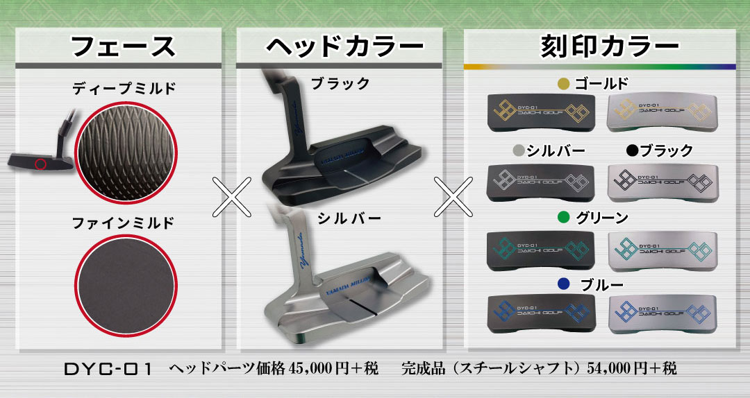 ヤマダパター＆第一ゴルフ コラボパター DYC-01新発売！ - 第一ゴルフ