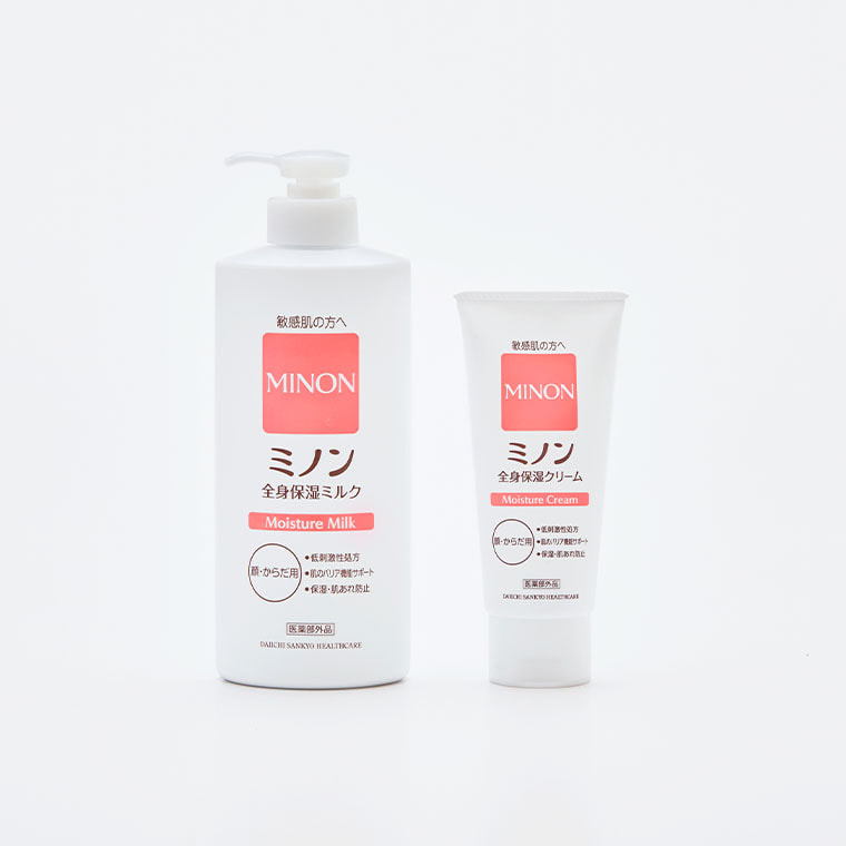 ミノン全身保湿ミルク｜ミノンボディケアシリーズ｜第一三共ヘルスケア