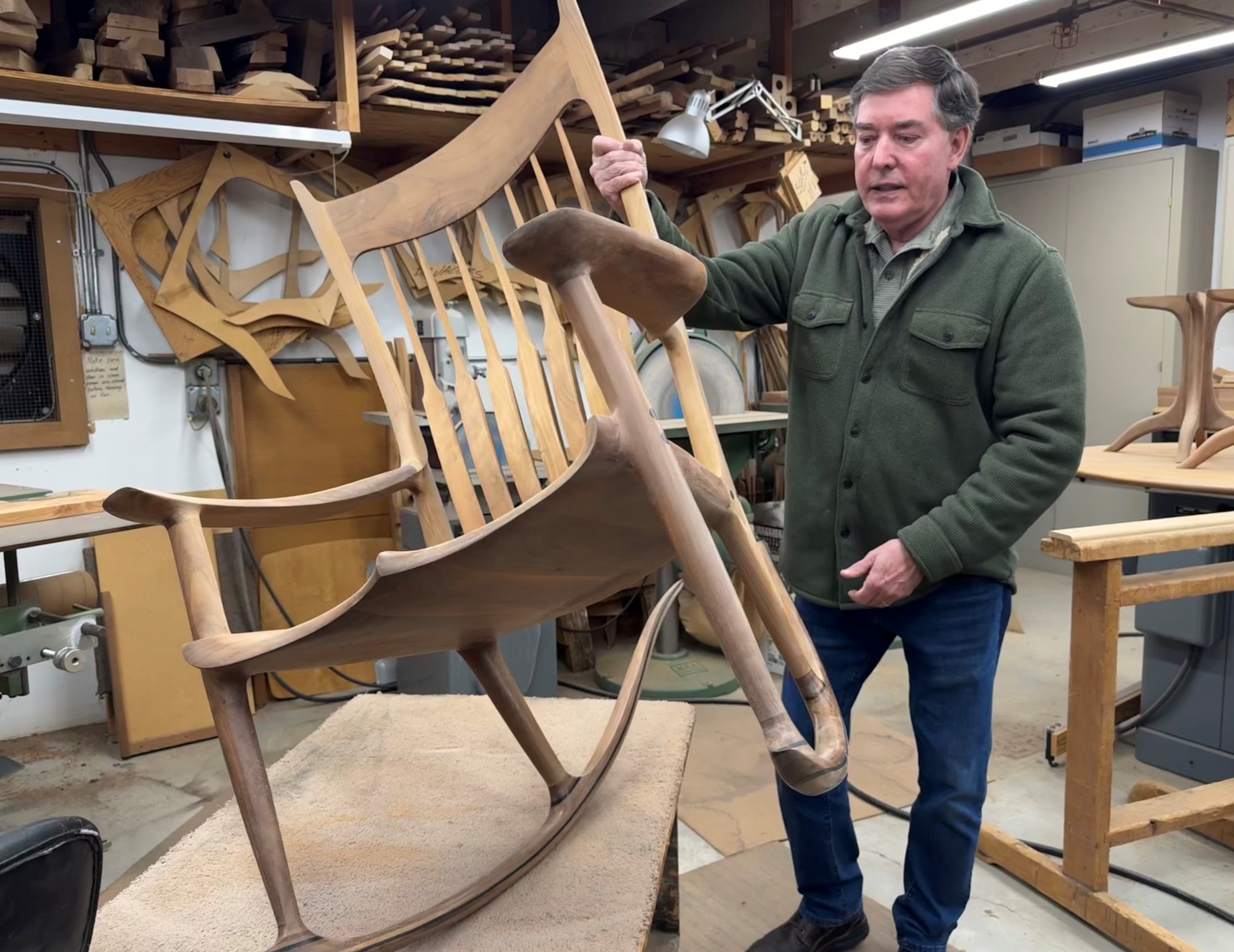In Sam Maloof's old workshop, woodworker carries on his legacy