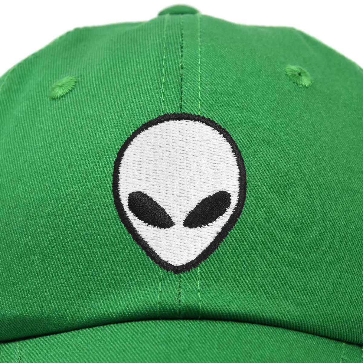 Dalix Alien Embroidered UFO Dad Hat Cotton Baseball Cap Adjustable
