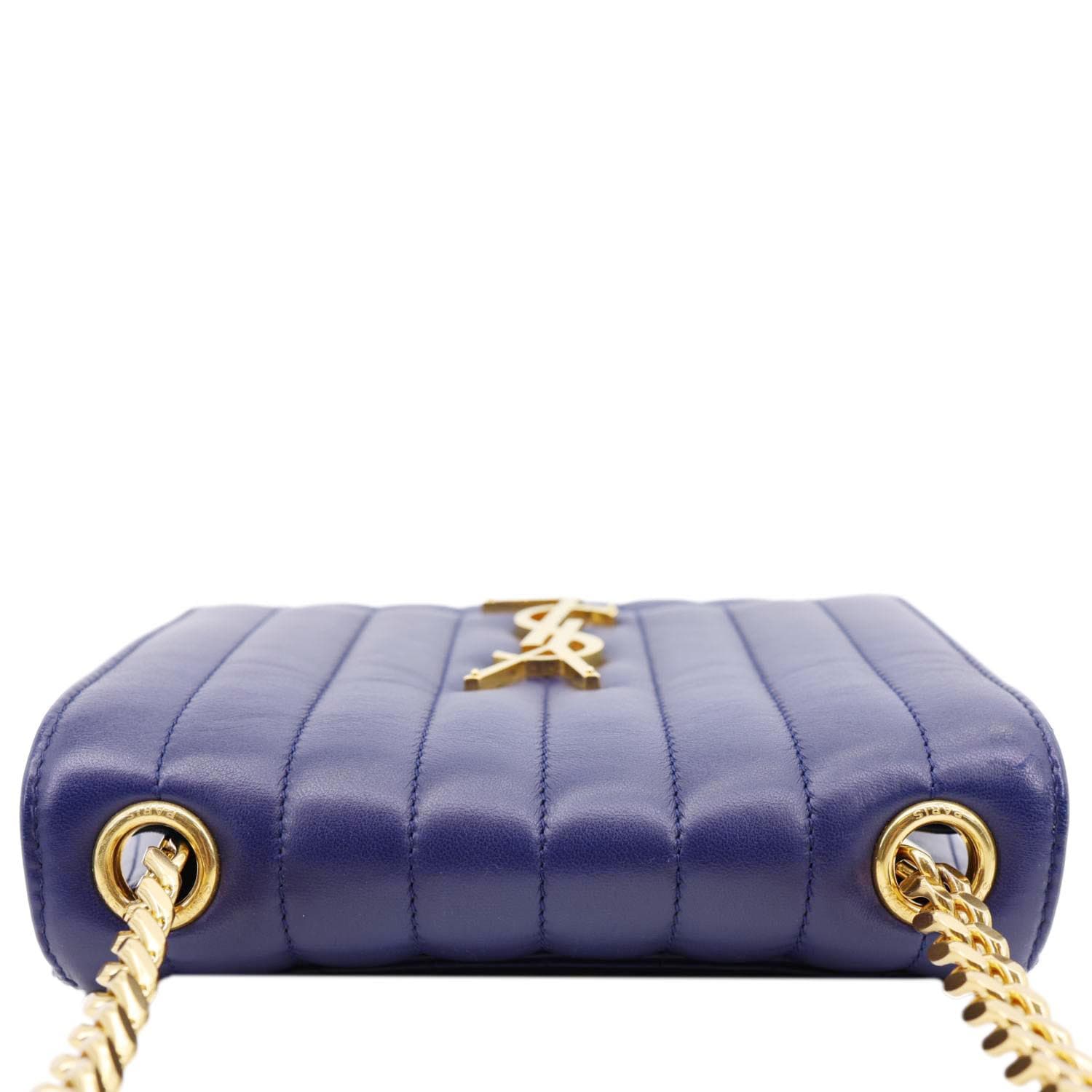 YVES SAINT LAURENT Vicky Medium Matelasse Lambskin Chain Crossbody Bag