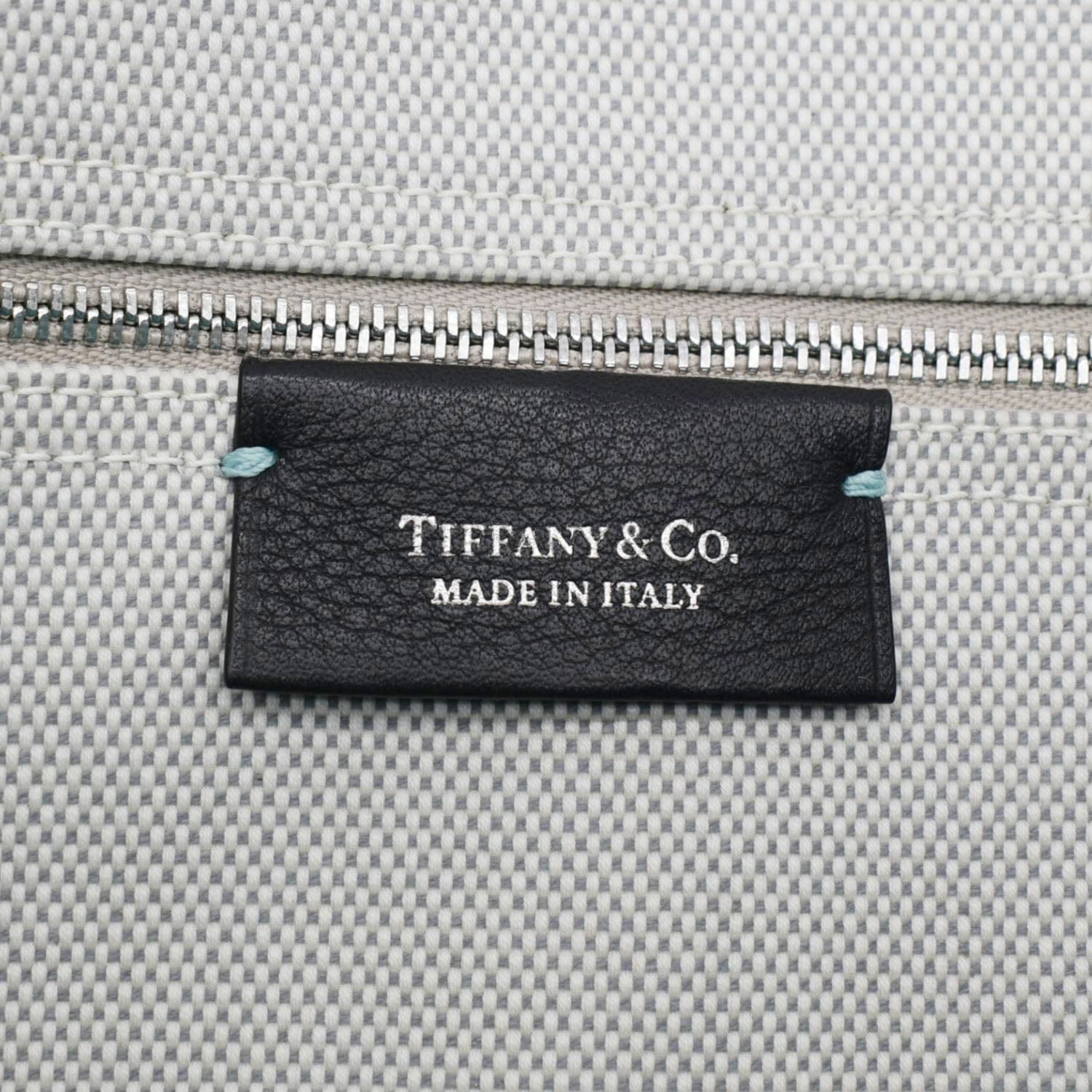 TIFFANY & CO Tiffany Travel Weekend Canvas GreyTote Bag