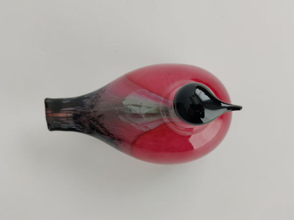 Rusotulkku bird for Stora Enso - Oiva Toikka Nuutajärvi art glass