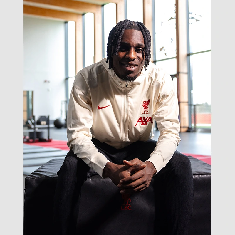 Jeremie Frimpong Nike Liverpool FC Strike Track Jacket - Danezon