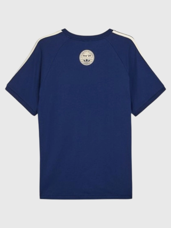 Adidas x Oasis Navy Blue 3-Stripes Tour T-Shirt – 2025 Drop 2