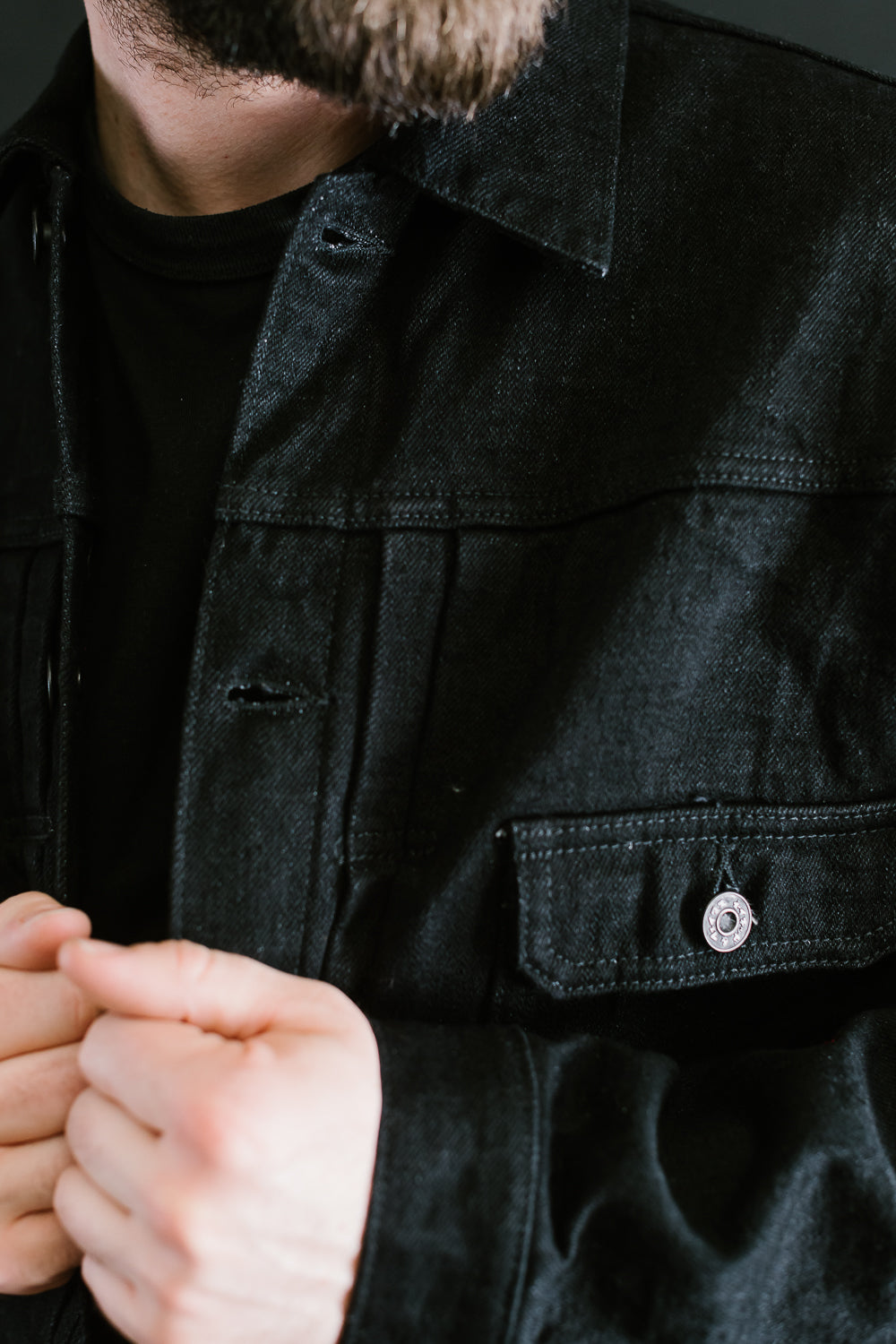 16oz - MIJ13 Okayama Spirit Kuro - Heritage Denim Jacket | Dant