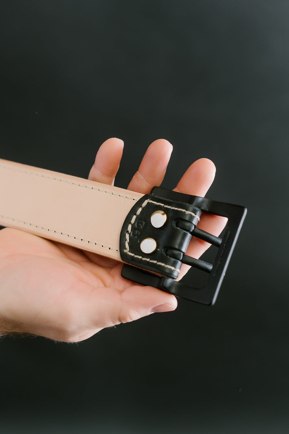 A107HSII - Extra Thick Bridle Leather Belt - Black | Dant