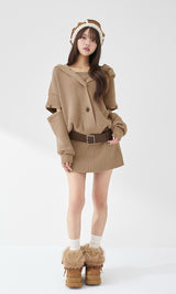 ローウエストデザインニットワンピース – Darich (ダーリッチ)