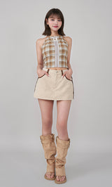 リメイクライクチェックアメスリトップス – Darich (ダーリッチ)