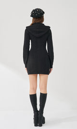 オープンケーブルニットミニワンピース – Darich (ダーリッチ)