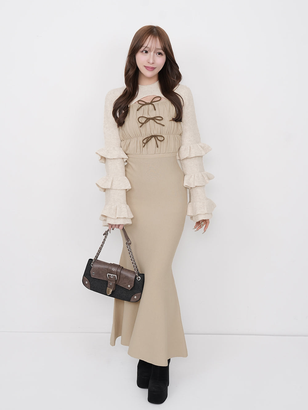 ノルディックパネルニットミニワンピース – Darich (ダーリッチ)