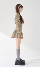 スクエアネックギャザーミニワンピース – Darich (ダーリッチ)