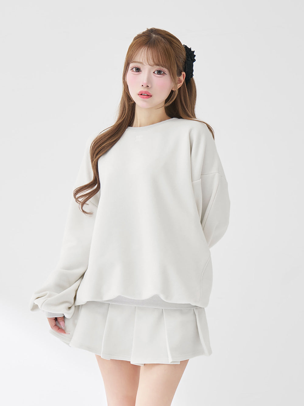 カラーラメスウェットオーバートップス – Darich (ダーリッチ)