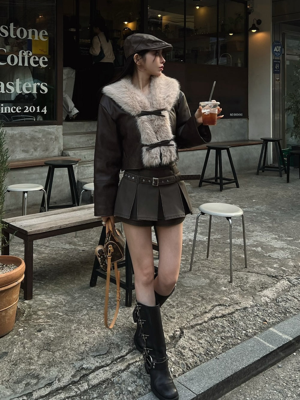 リボンベルトヴィンテージレザージャケット – Darich (ダーリッチ)