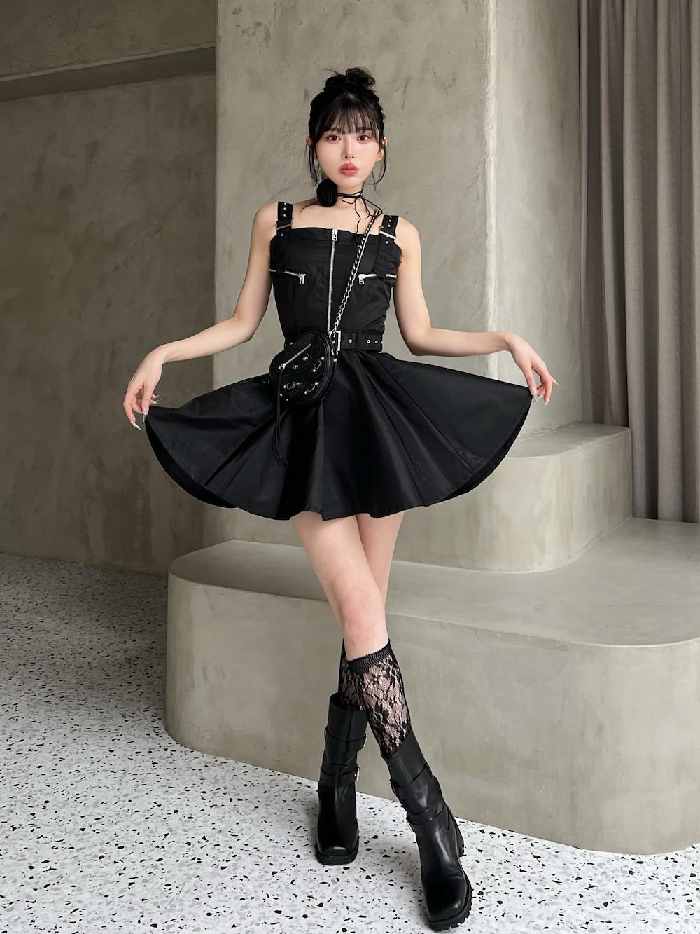 ナイロンジャンパーミニワンピース – Darich (ダーリッチ)