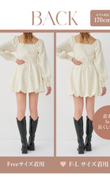 ウエストコルセットバルーンミニワンピース – Darich (ダーリッチ)