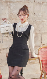 シャツドッキングツイードミニワンピース – Darich (ダーリッチ)