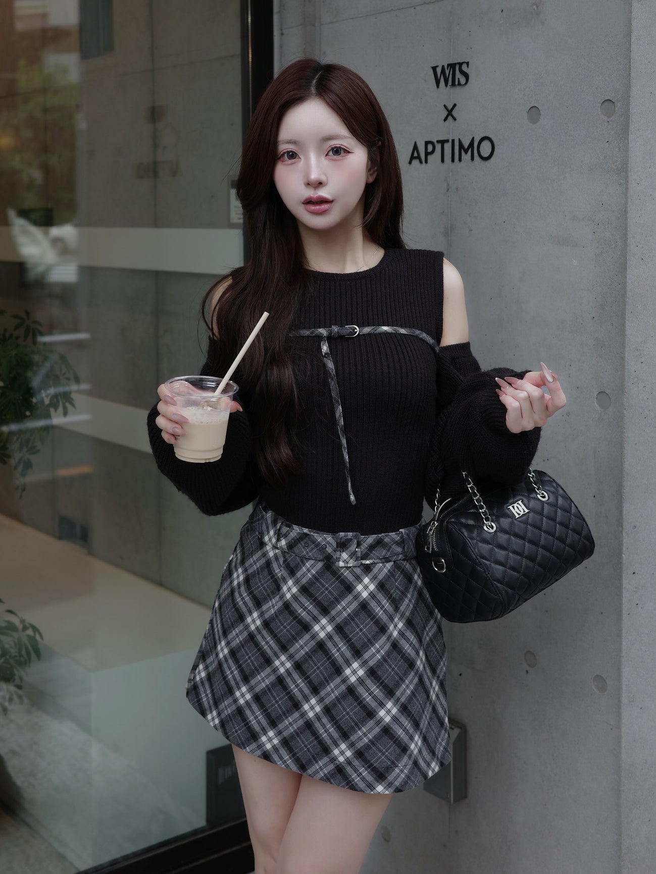 ドッキングミドルウエストニットミニワンピース – Darich (ダーリッチ)