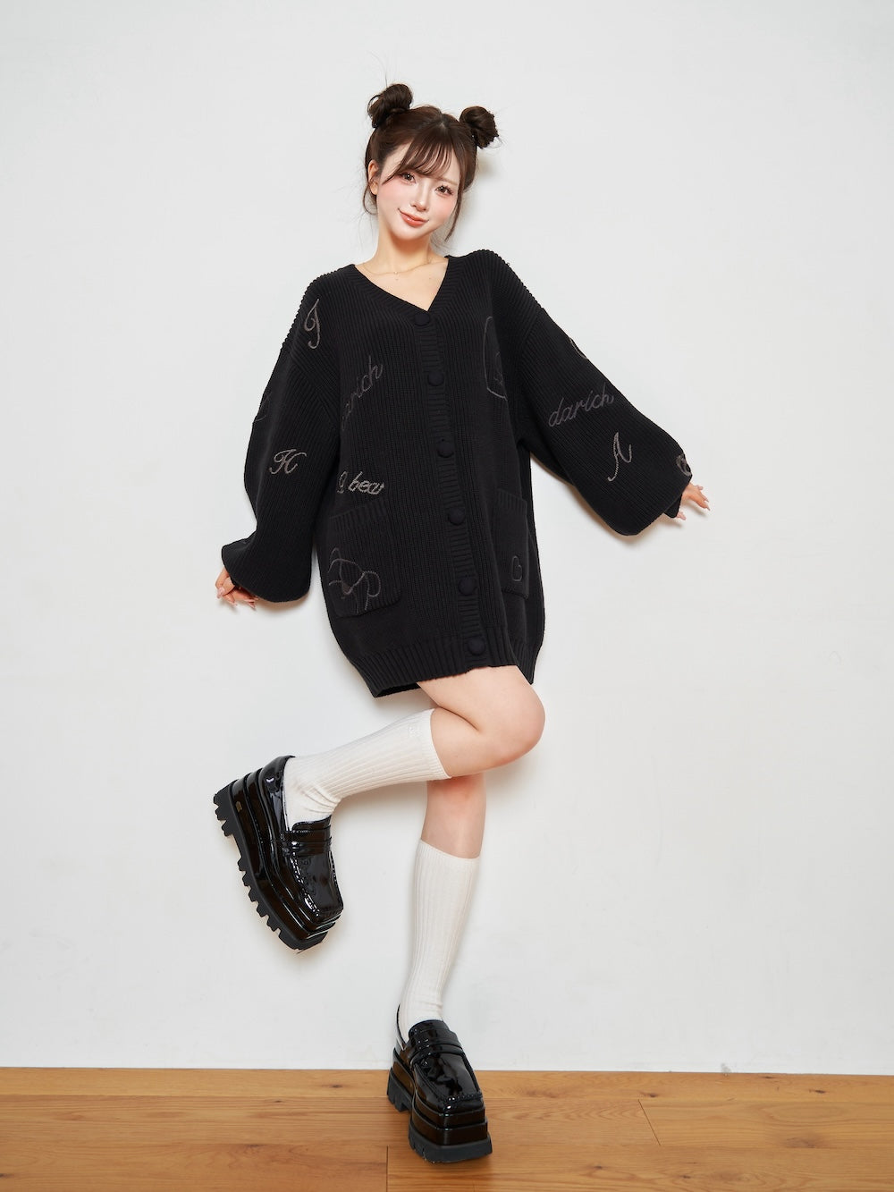 Dベアエンブロイダリーニットカーディガン – Darich (ダーリッチ)