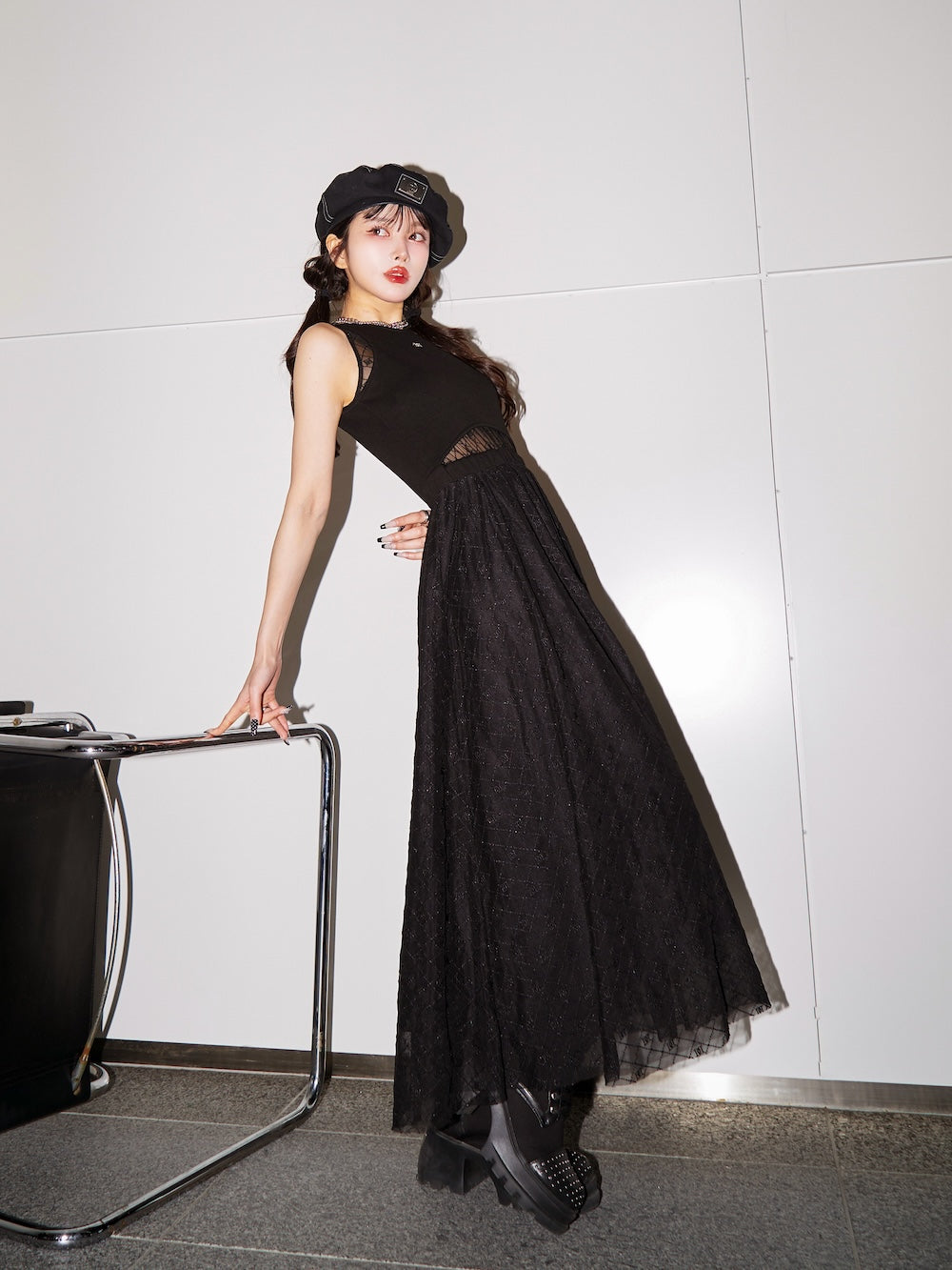 ロゴレースロングワンピース – Darich (ダーリッチ)