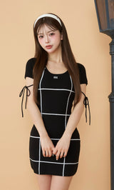 バックオープンステッチニットミニワンピース – Darich (ダーリッチ)