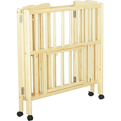 ベビーベッド 折りたたみミニベビーベッド パタン yamatoya 大和屋