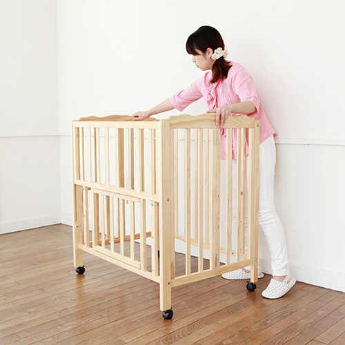 ベビーベッド 折りたたみミニベビーベッド パタン yamatoya 大和屋