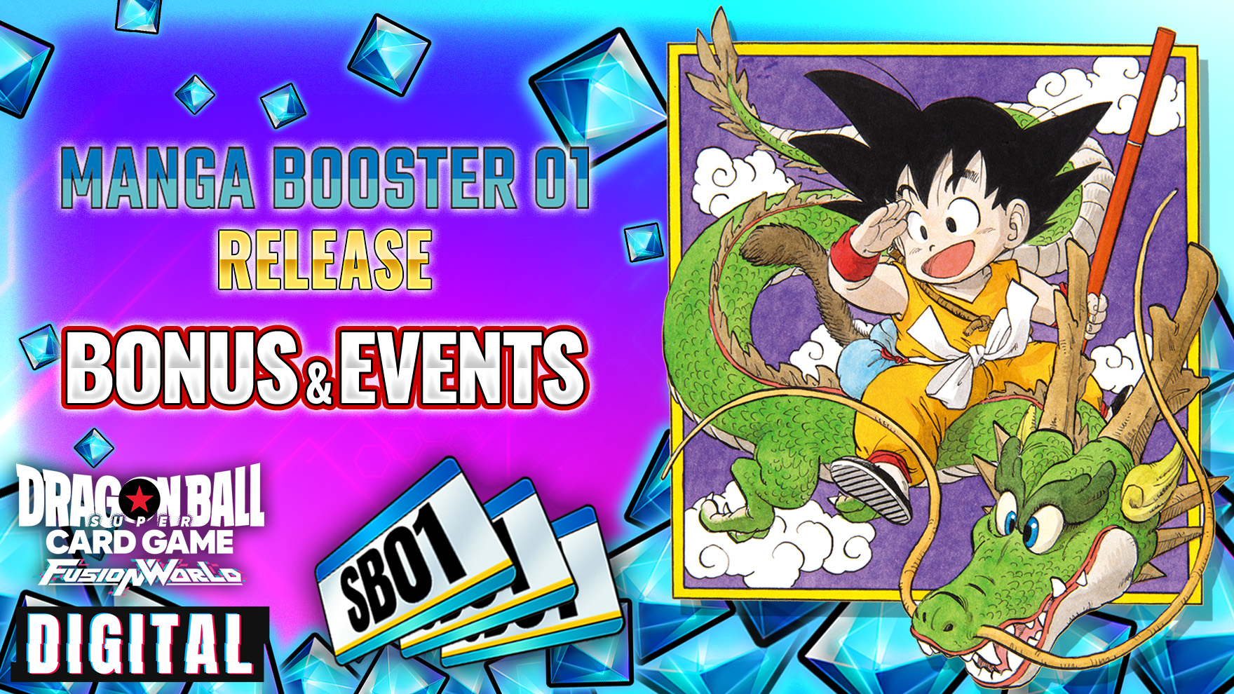 DIGITAL ver.】『MANGA BOOSTER 01 [SB01]』 登場！ | ドラゴンボール