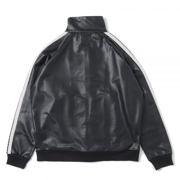 SYNTHETIC LEATHER TRACK JACKET (22AW-JKL-013) | Sasquatchfabrix