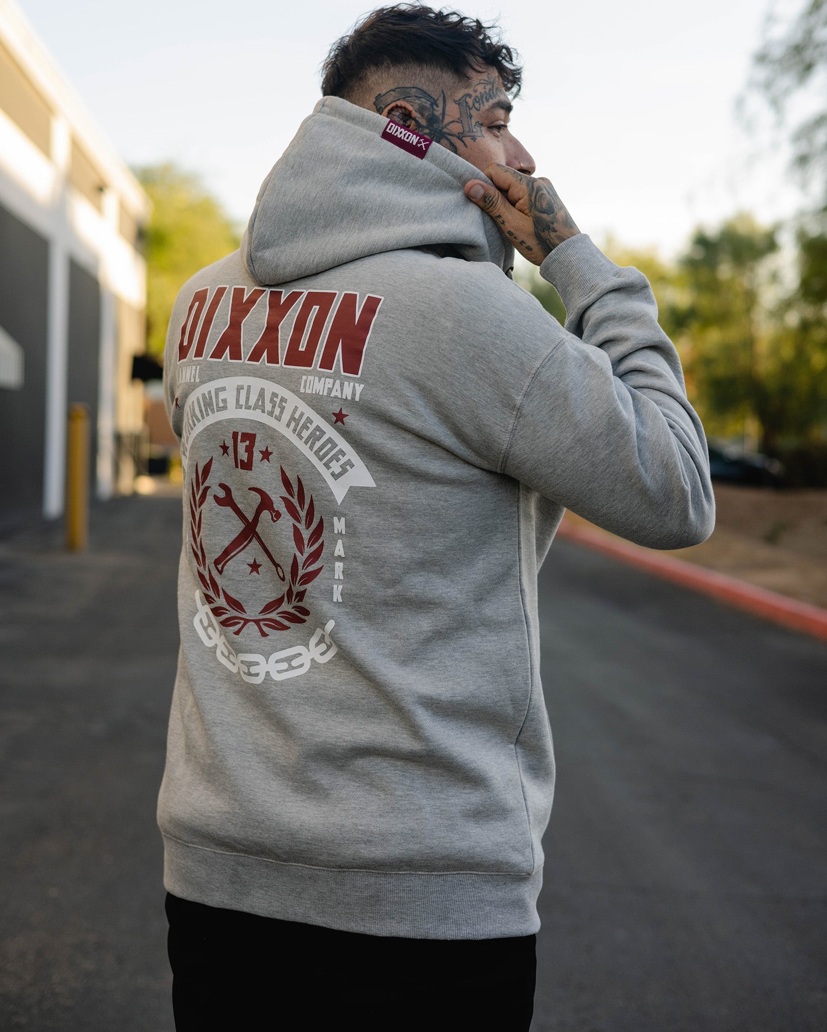 Dixxon Maroon Weld Hoodie - Heathered Gray | Shop Now