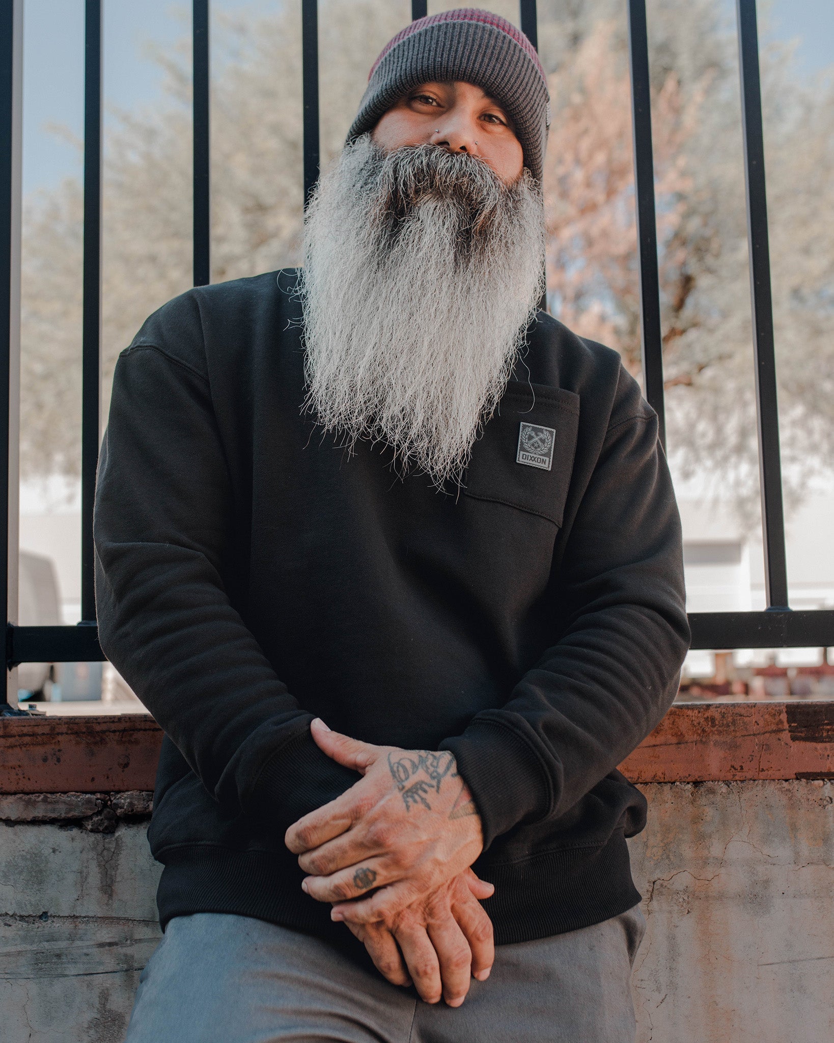 Dixxon Black Pocket Crewneck: Shop Now | Dixxon