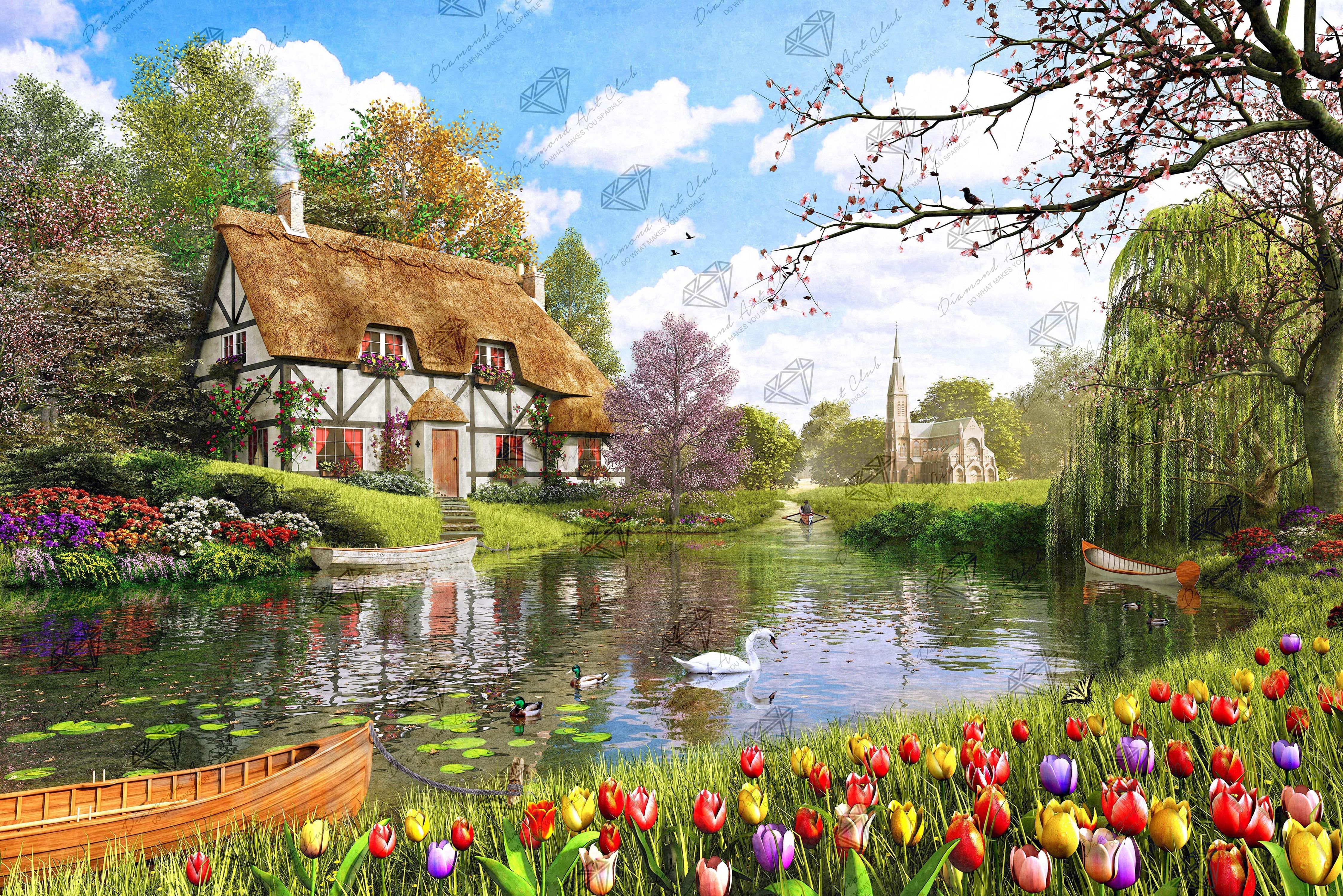 Lakeside Cottage – Diamond Art Club
