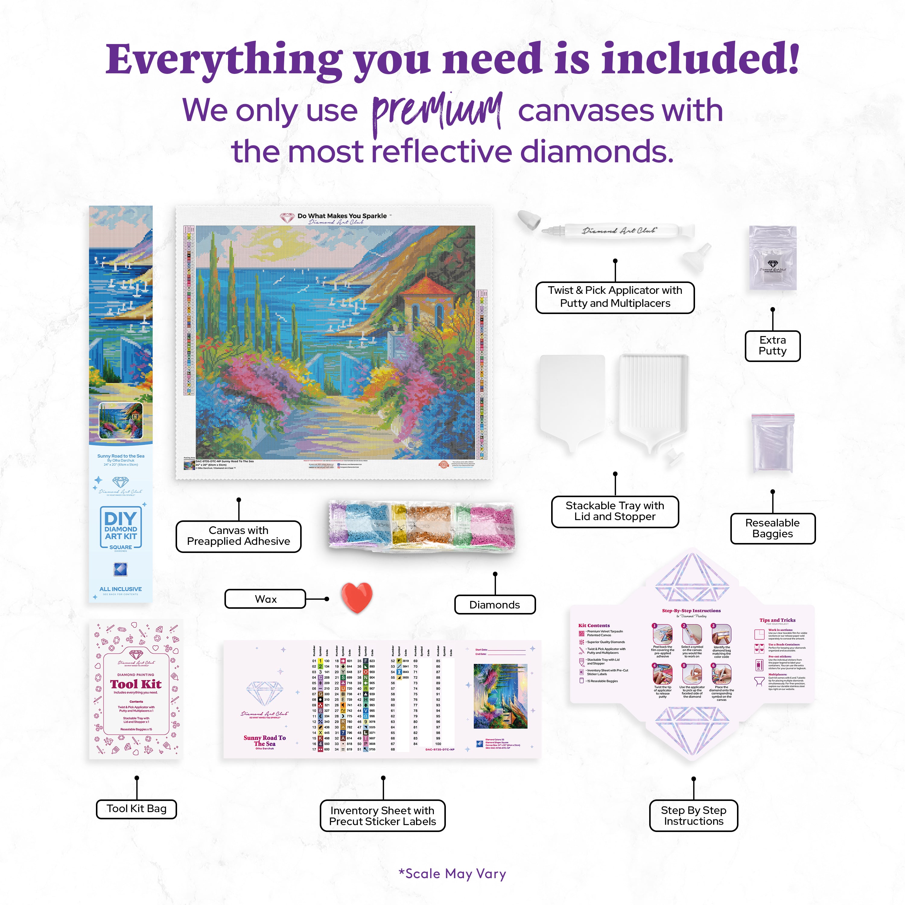 Sunny Road To The Sea – Diamond Art Club