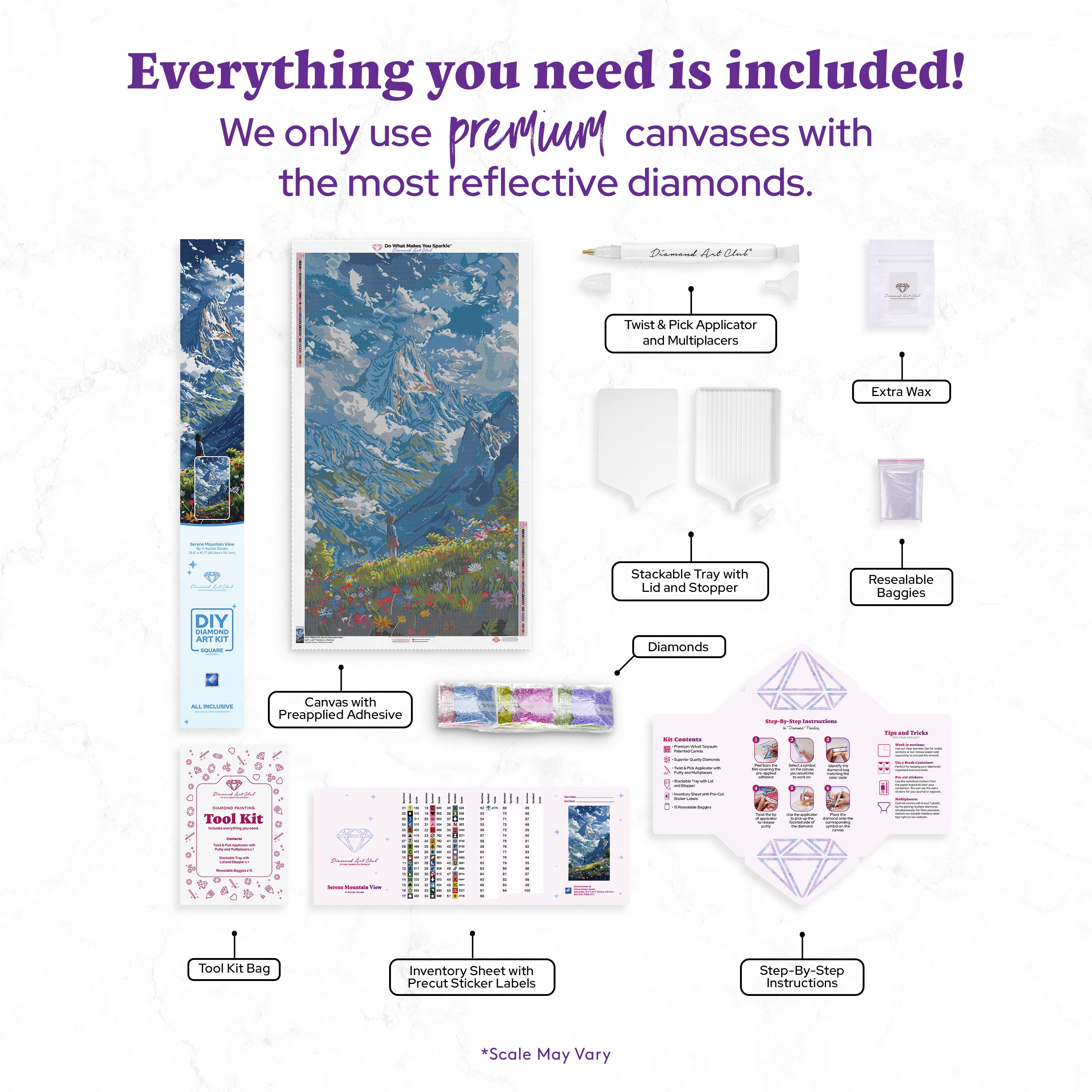 Serene Mountain View – Diamond Art Club