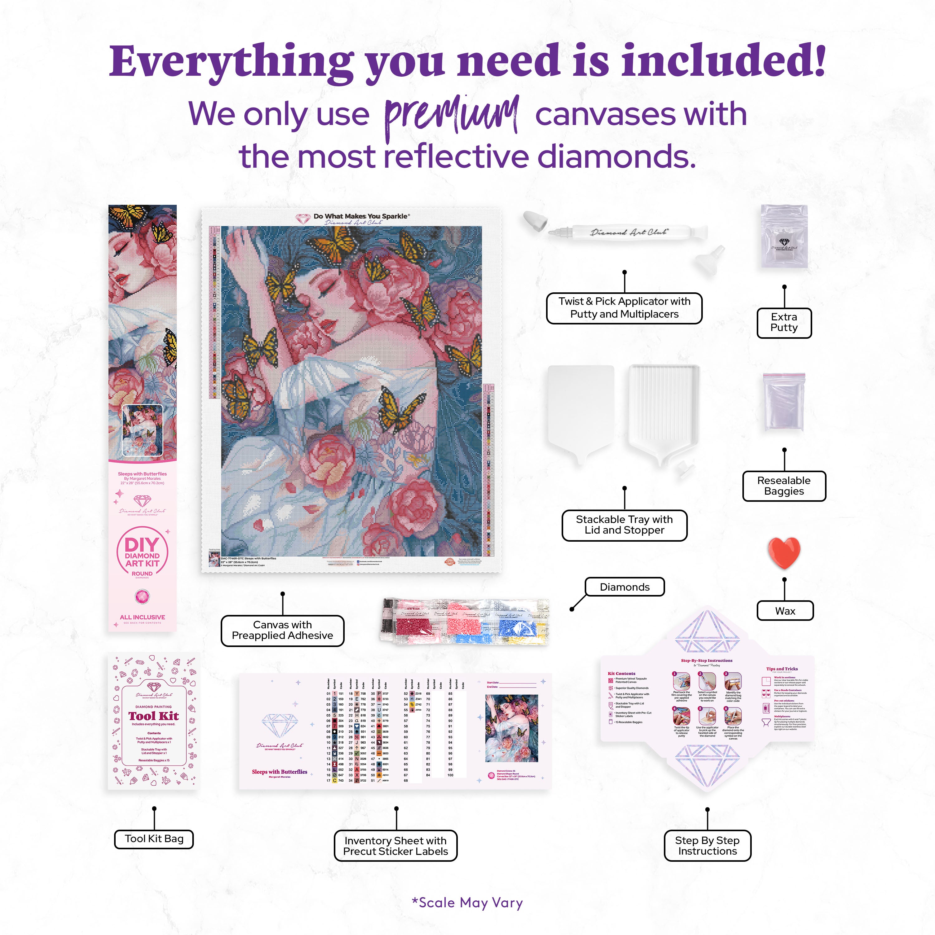 Sleeps with Butterflies – Diamond Art Club