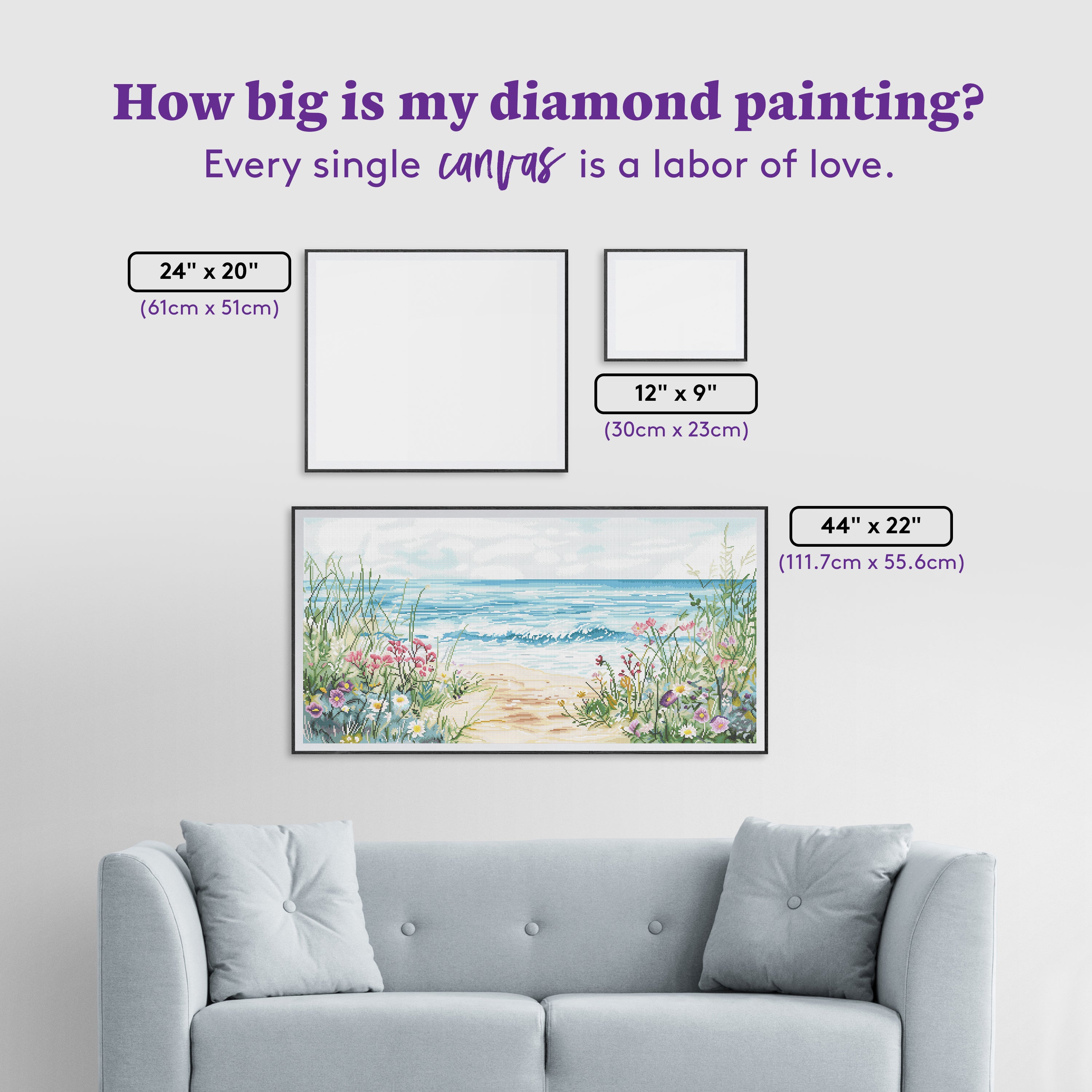 Wildflower Seascape – Diamond Art Club