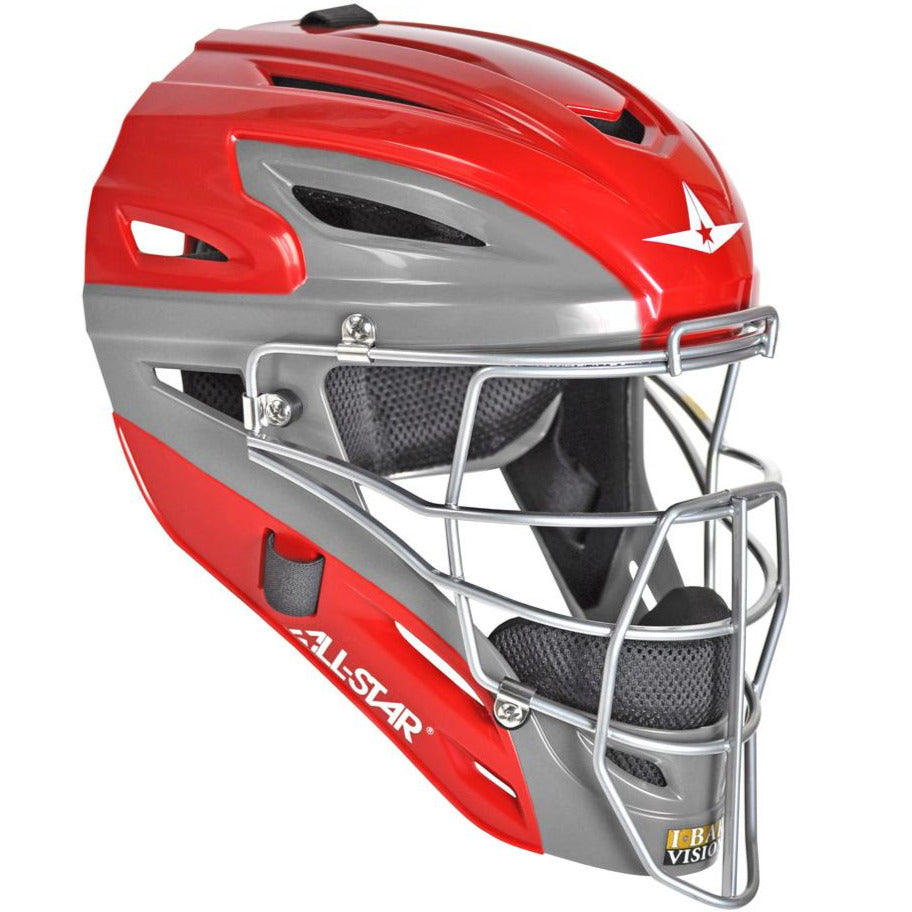 All Star System7 Axis Hockey Style Catcher's Helmet: MVP2500