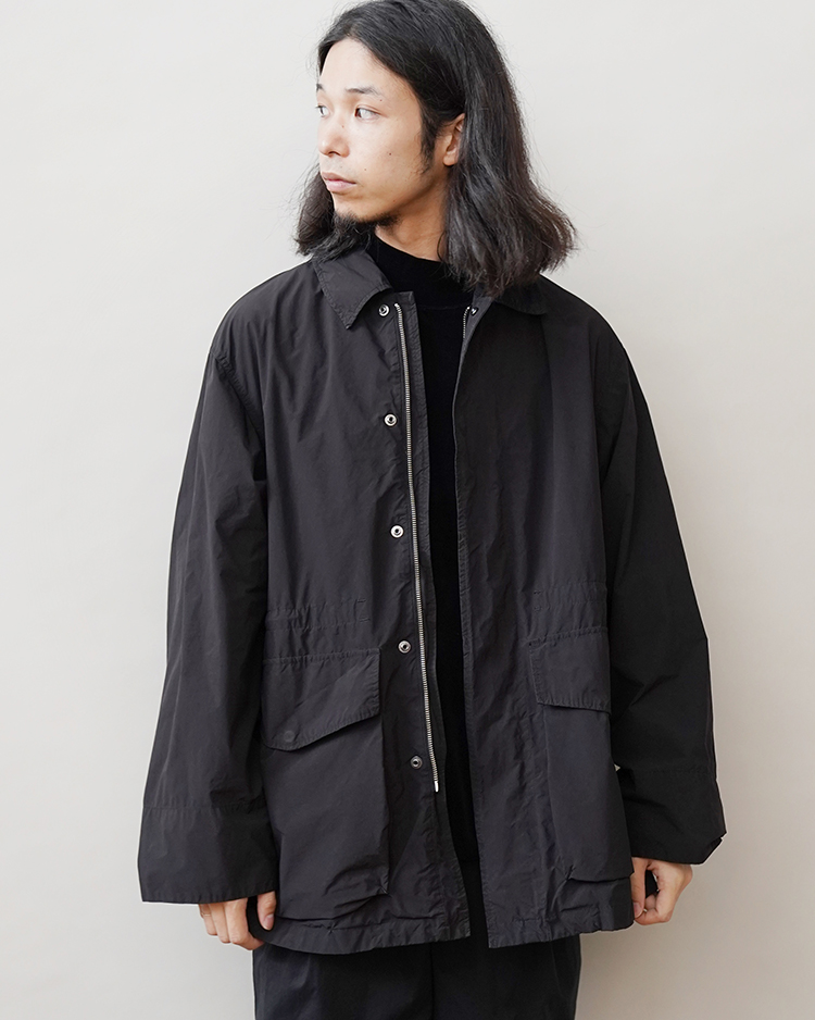 AIR WEATHER FIELD COAT / BLACK | ATON (MEN)(エイトン) | OUTER WEAR