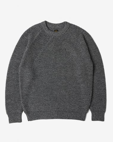 SIGNATURE CREW NECK / NAVY | BATONER (MEN)(バトナー) | KNIT