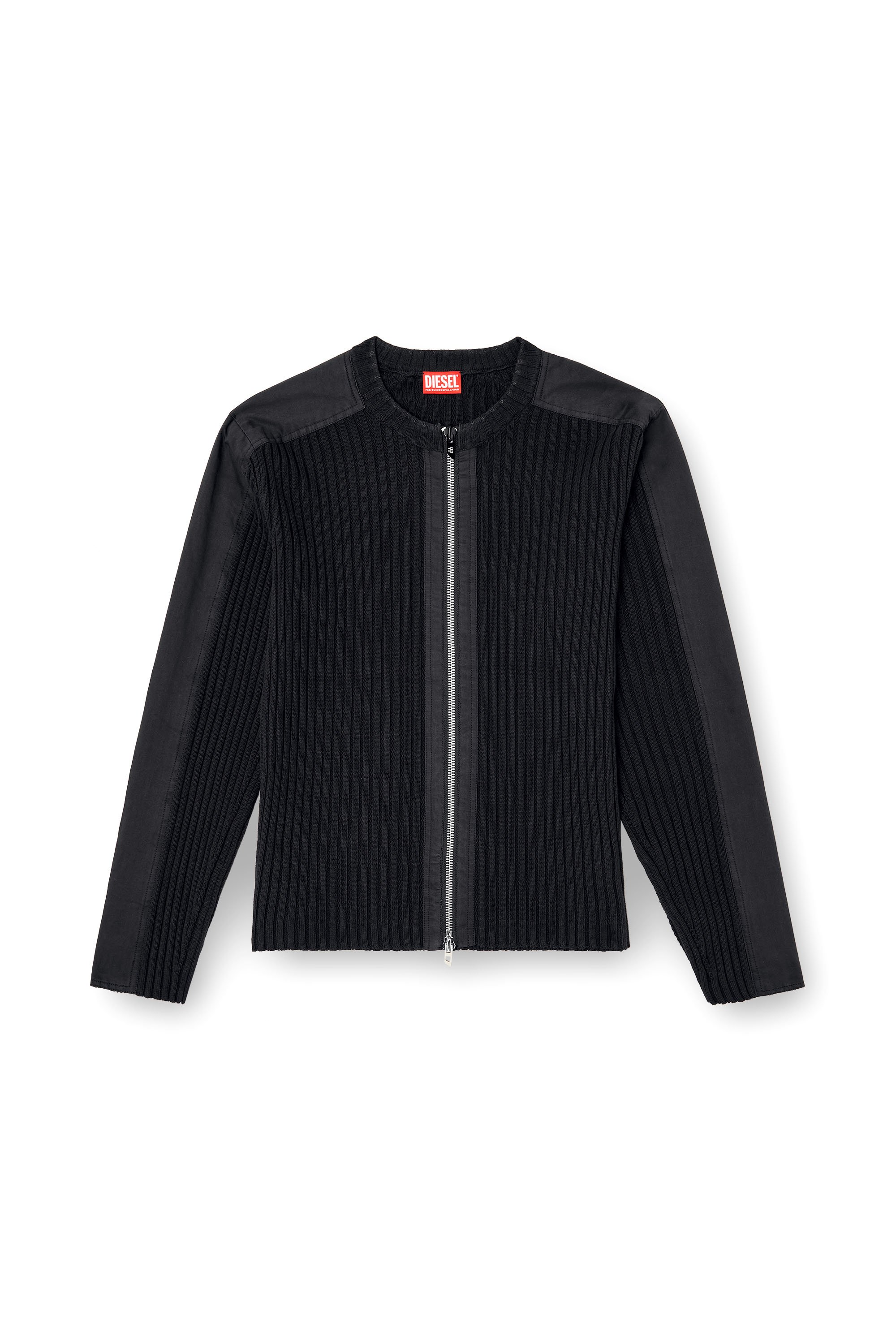 K-MATTY ジップカーディガン｜ブラック｜メンズ｜DIESEL