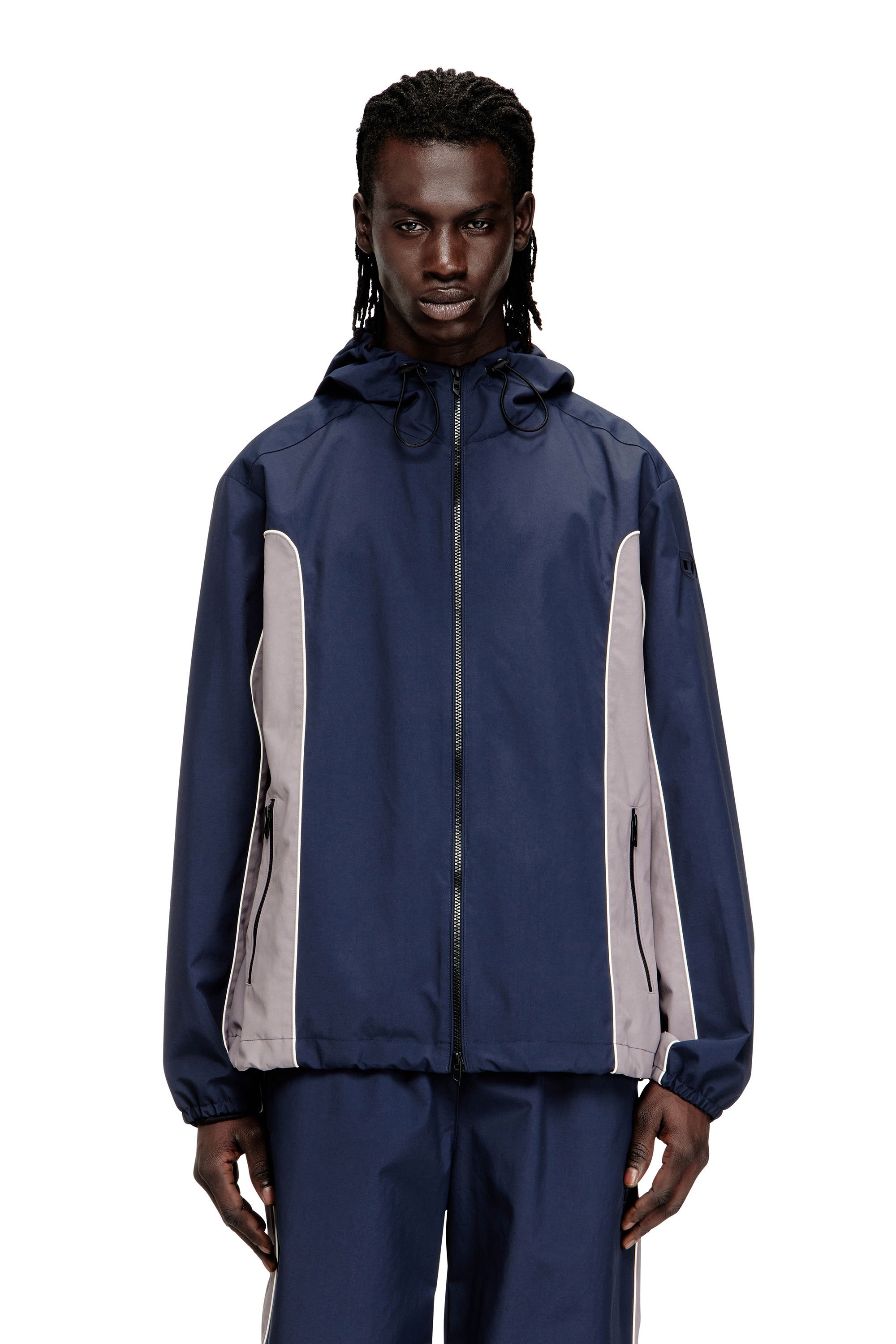 J-HIVES-WRD フード付きジャケット｜ブラック｜メンズ｜DIESEL