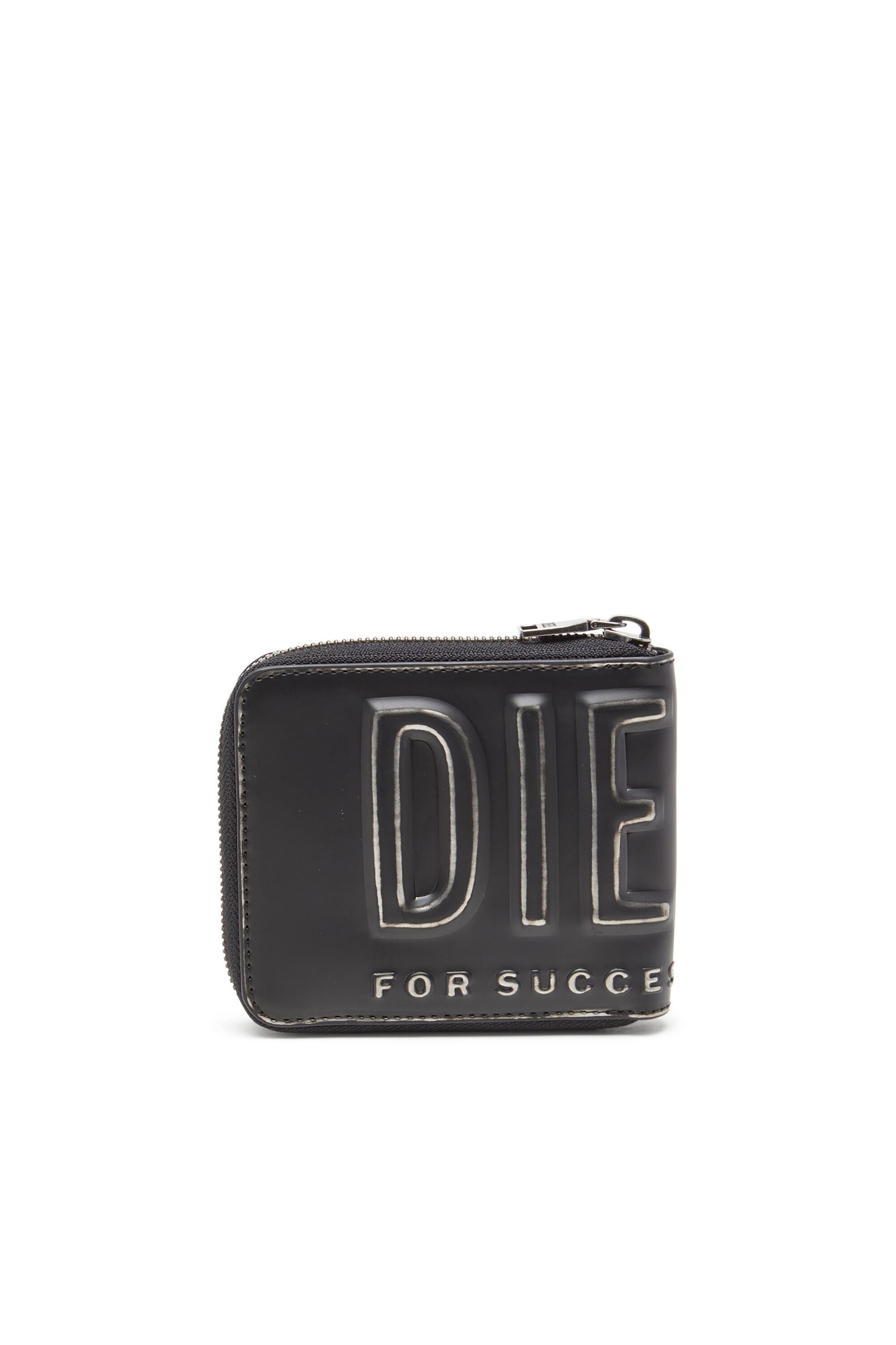 DSL 3D- BI FOLD COIN ZIP XS 二つ折りウォレット｜ブラック｜メンズ