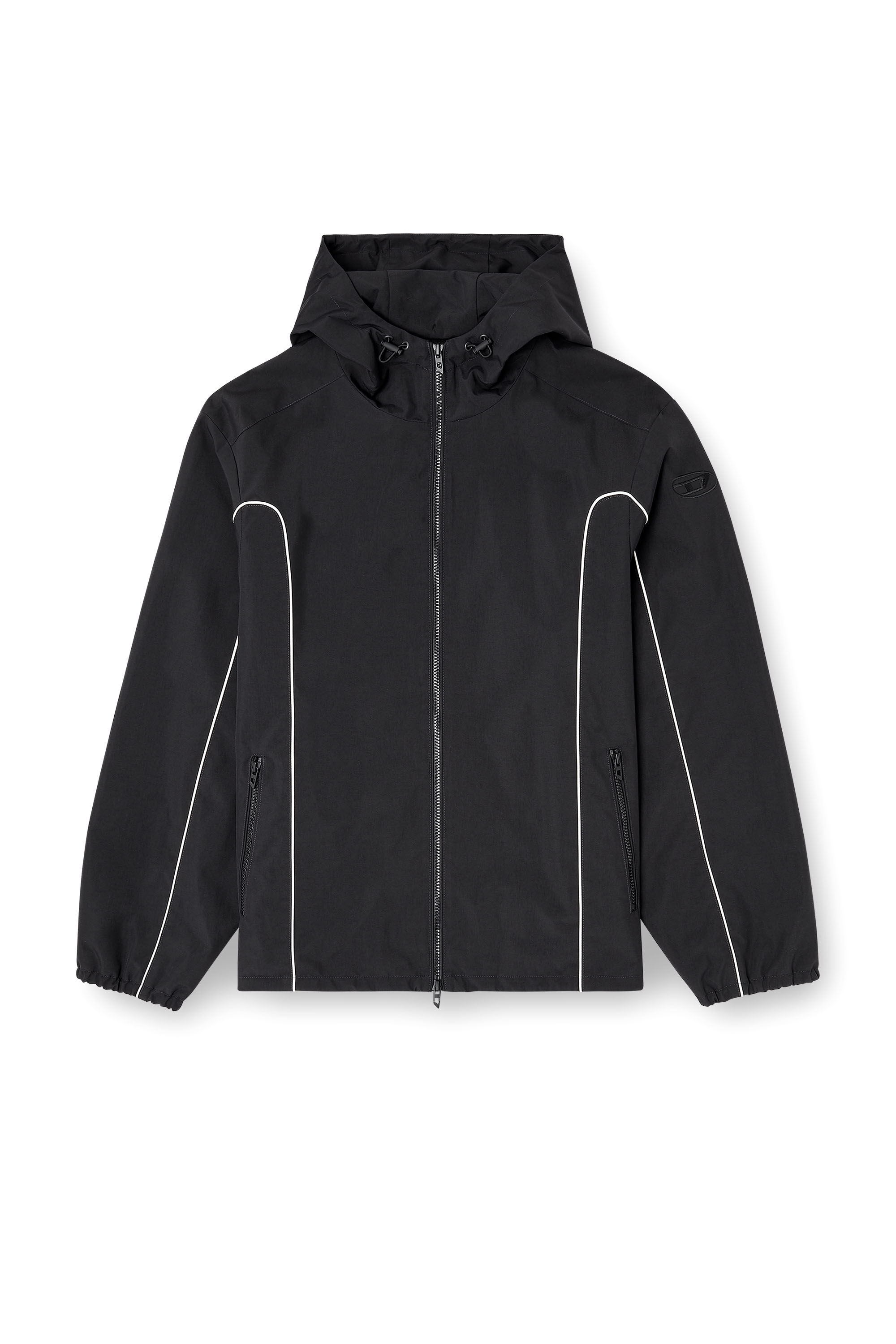 J-HIVES-WRD フード付きジャケット｜ブラック｜メンズ｜DIESEL